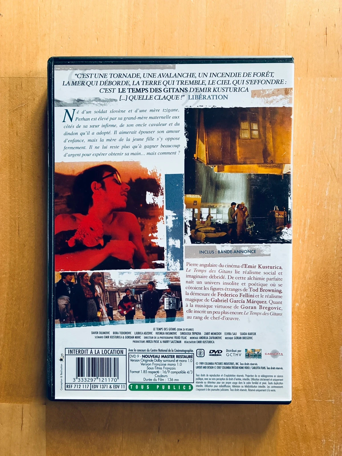 DVD Le temps des gitans de Emir Kusturica. – photo 3
